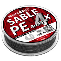Плетеная рыболовная леска Sable 4X PE 4.0
