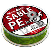 Плетеная рыболовная леска Sable 8X PE 1.2
